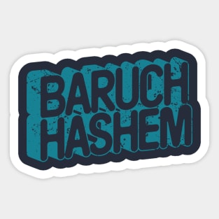 Baruch Hashem 3D T-Shirt (B) Sticker